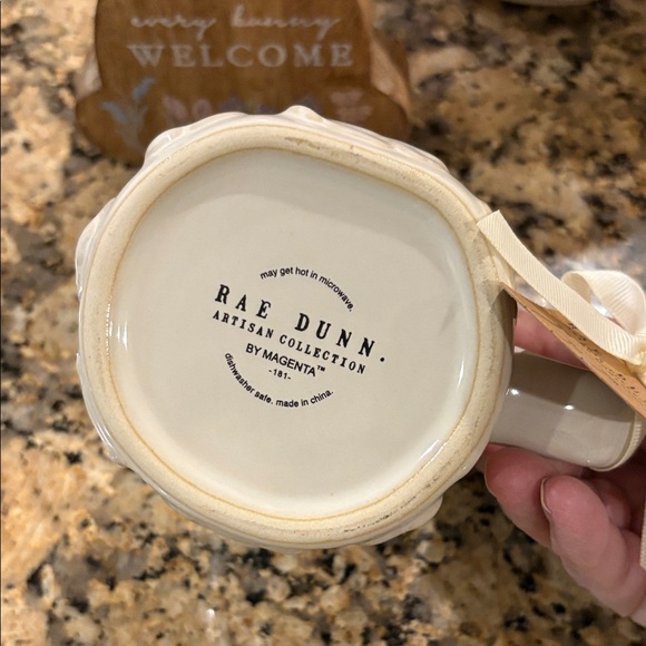 Rae Dunn Spring Cream Mug with Embossed Bunny Design - Picture 6 of 6